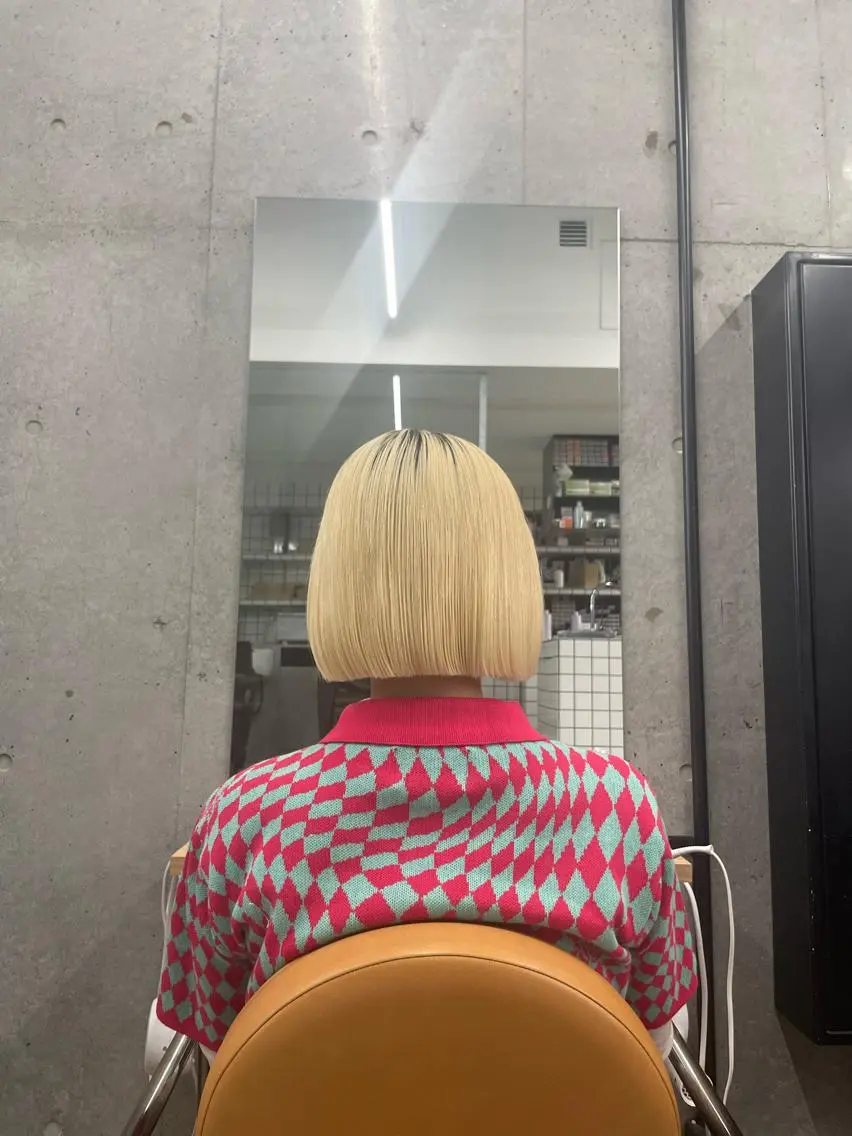 ショート ボブ トリートメント 顔まわり🥨レイヤー /透明感/水口舞奈のヘアスタイル