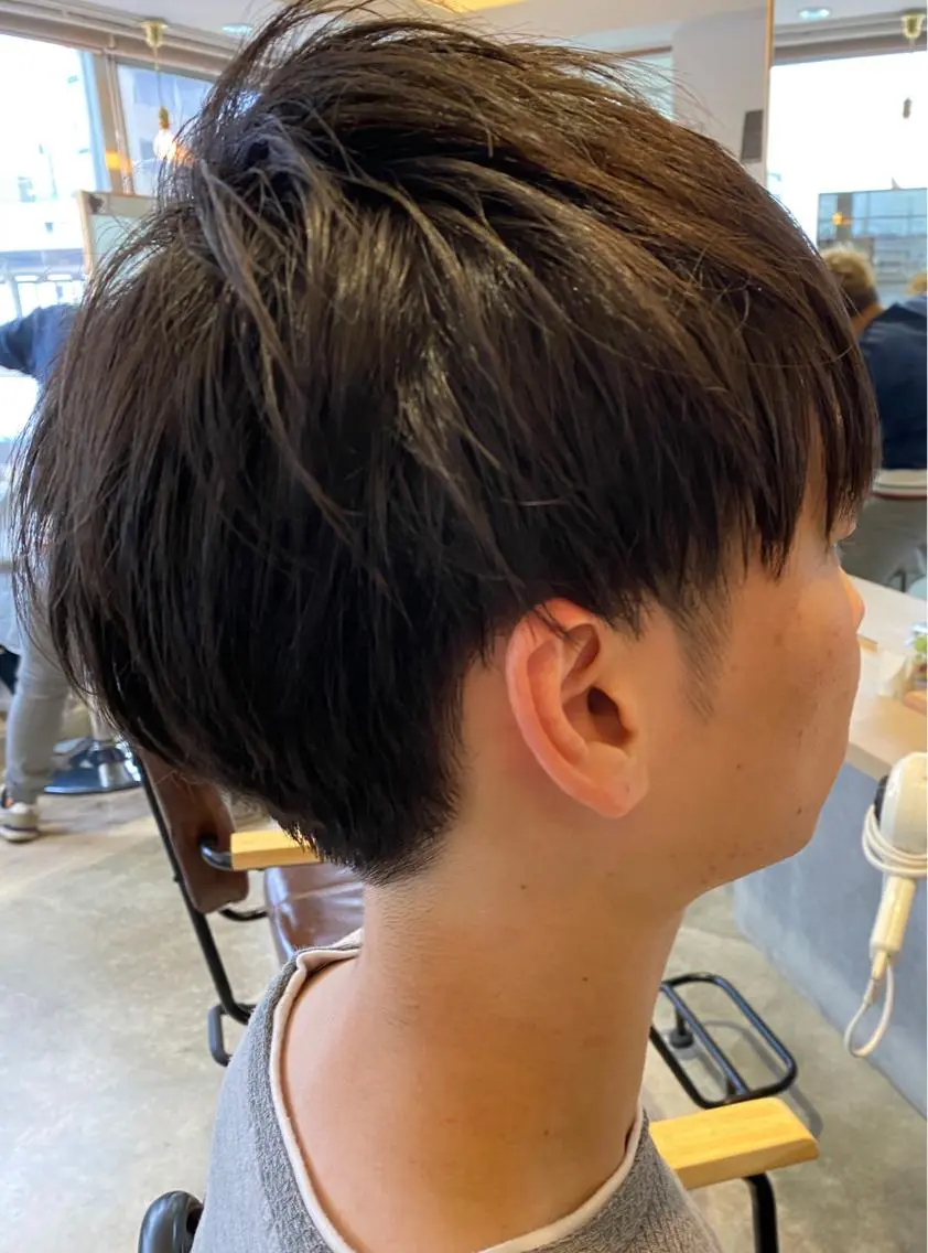 ショート メンズ マッシュ カット 千知岩 佑哉のヘアスタイル