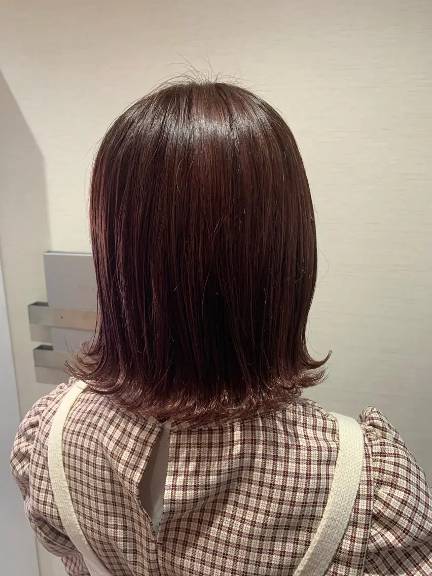 ミディアム カラー 蓮見友里 PiSTA／portのヘアスタイル