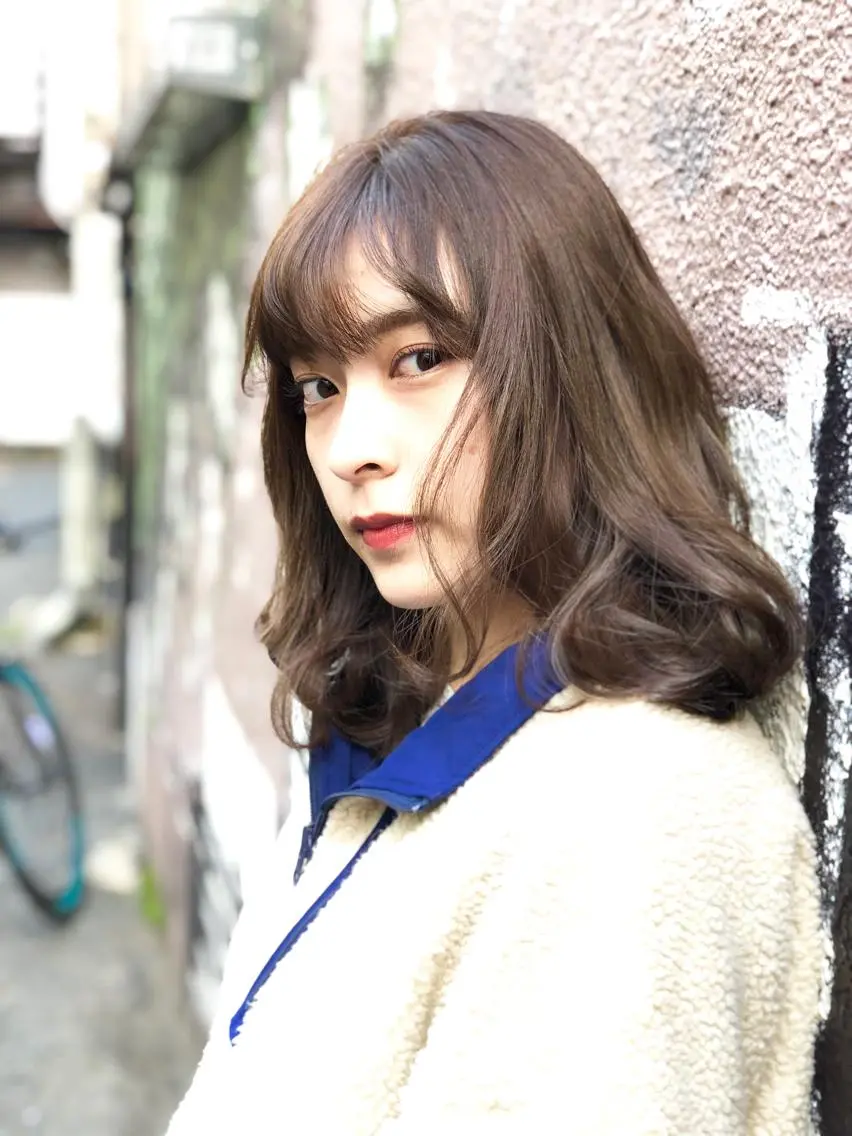 ミディアム カラー パーマ カット ヘアカラー トリートメント 松尾謙佑【ハイライト LEDエクステ】のヘアスタイル
