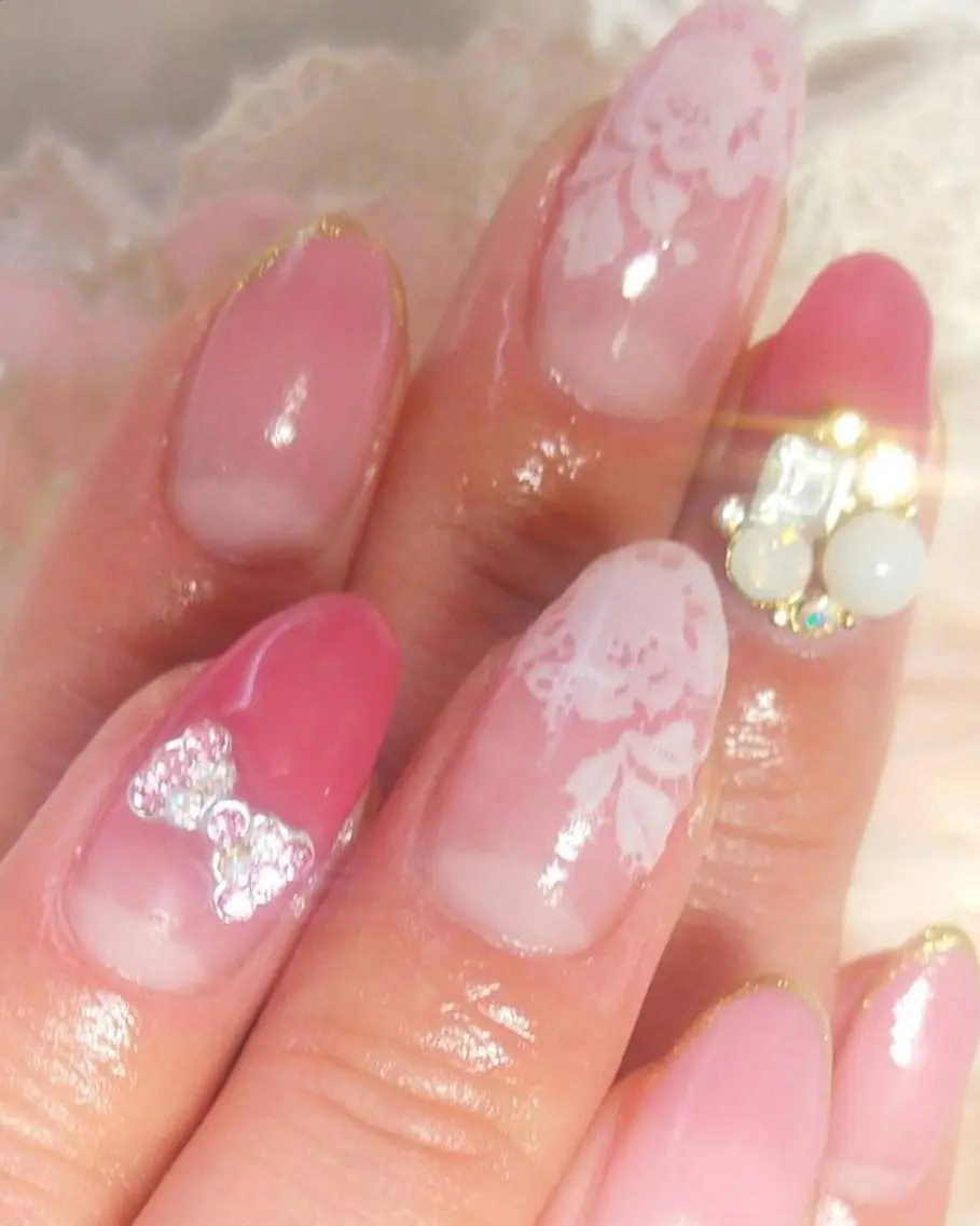 ネイル リボン Nail salon LABONのネイルデザイン