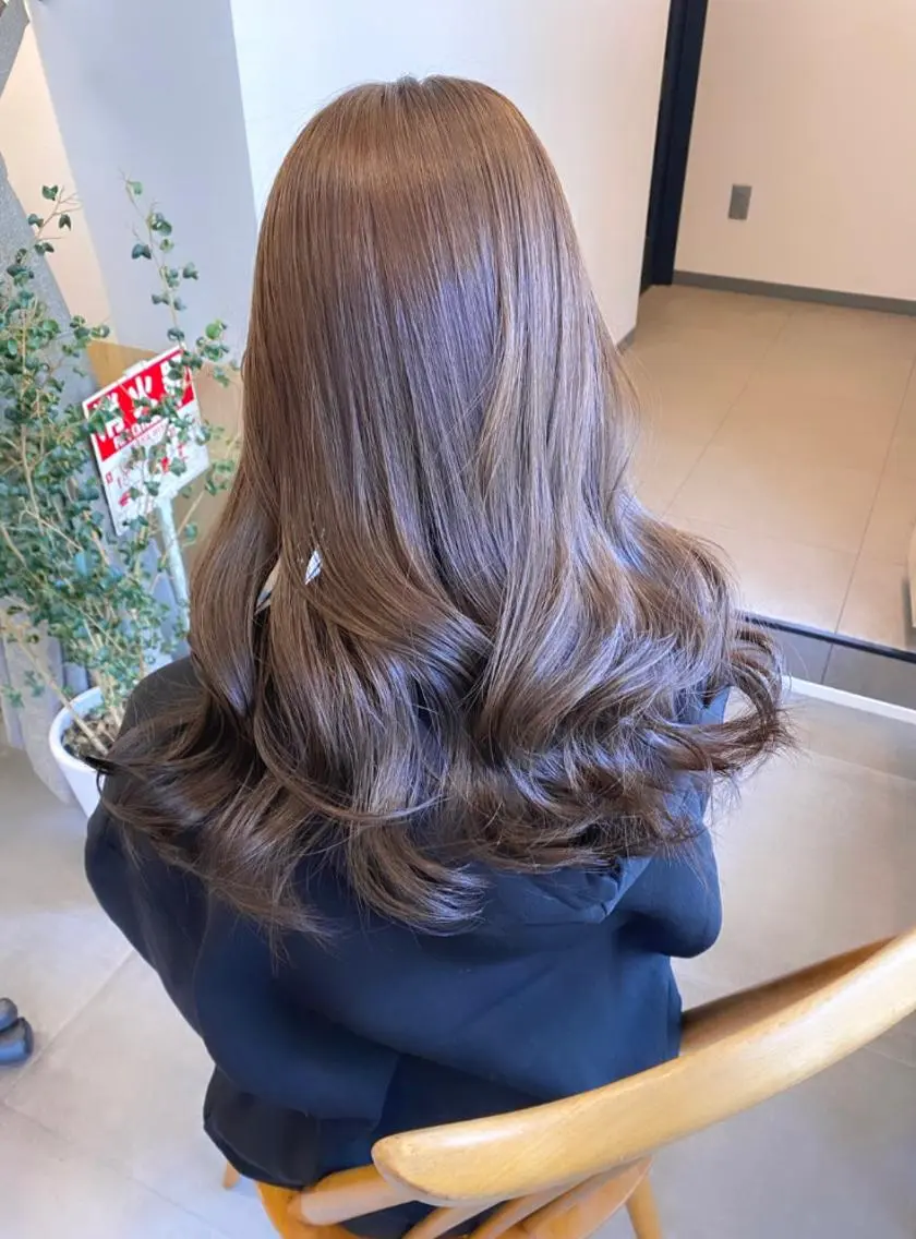 ロング カラー 顔周りカット 🍒rena/池袋 /レイヤーカット🍒のヘアスタイル