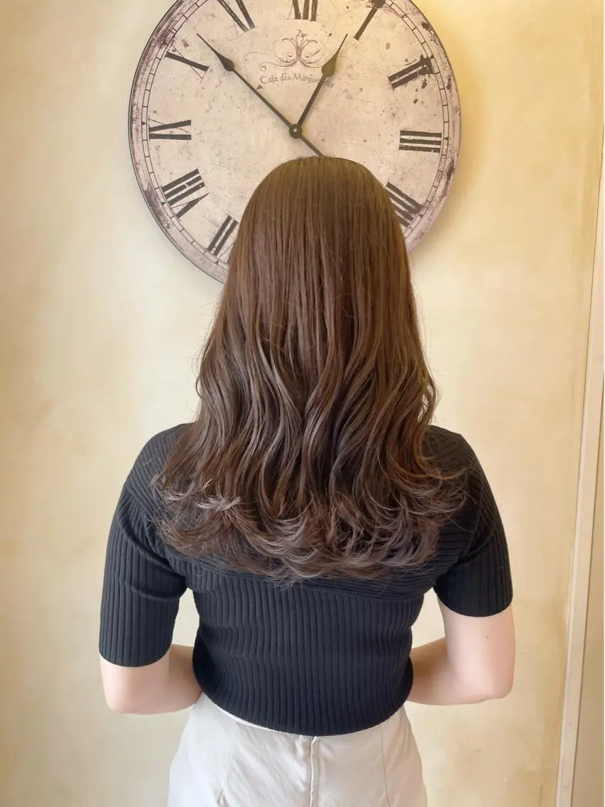 ロング カラー カット ヘアカラー トリートメント 古田 昂也のヘアスタイル