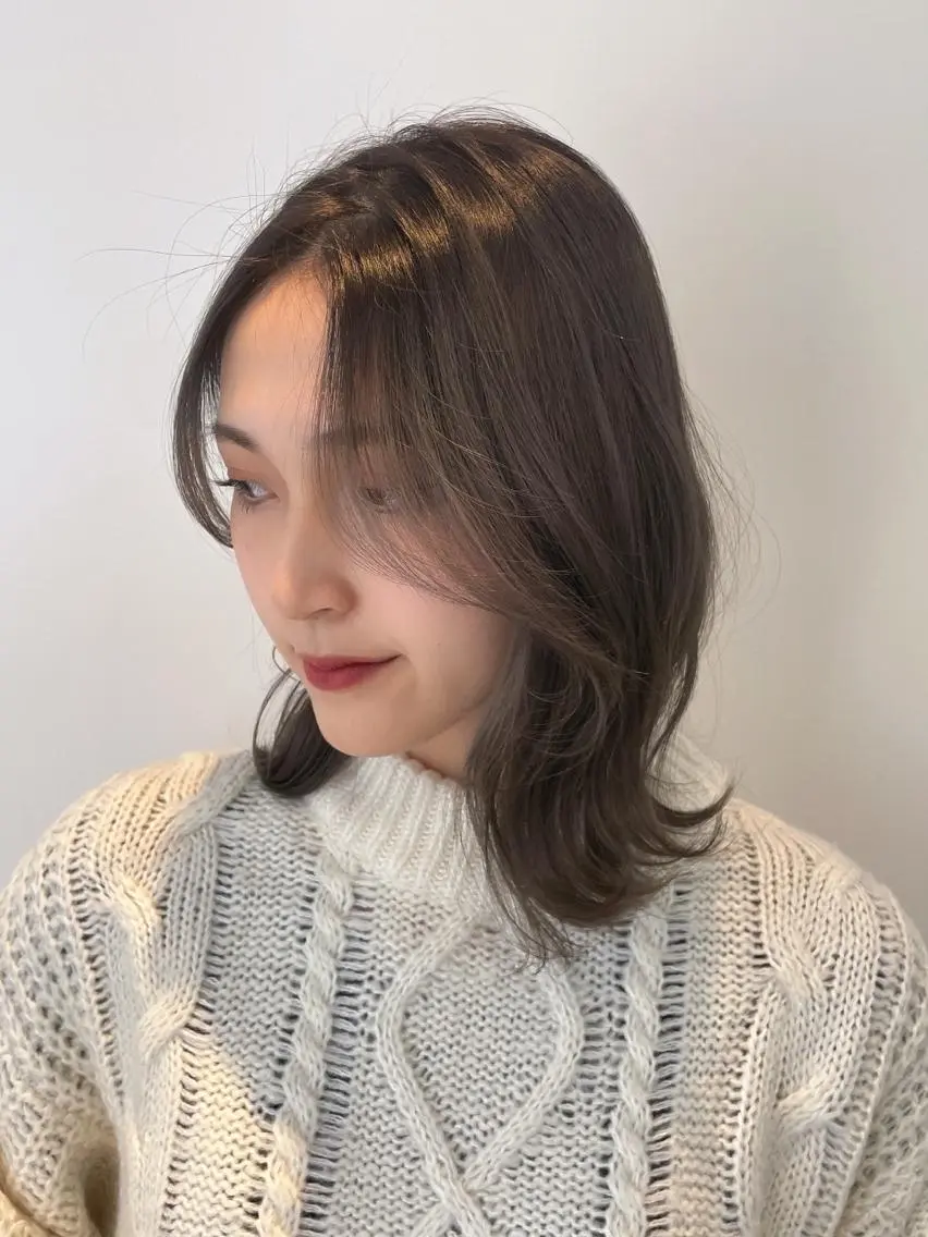 ミディアム カラー カット ヘアカラー トリートメント ヘアセット 髪質改善特化 🫧松野力也のヘアスタイル
