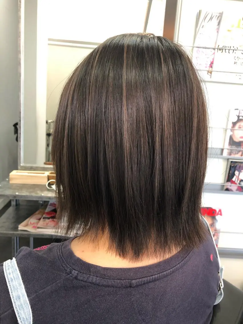 ミディアム カラー ヘアアレンジ カット ヘアカラー トリートメント 大塚 貴之のヘアスタイル