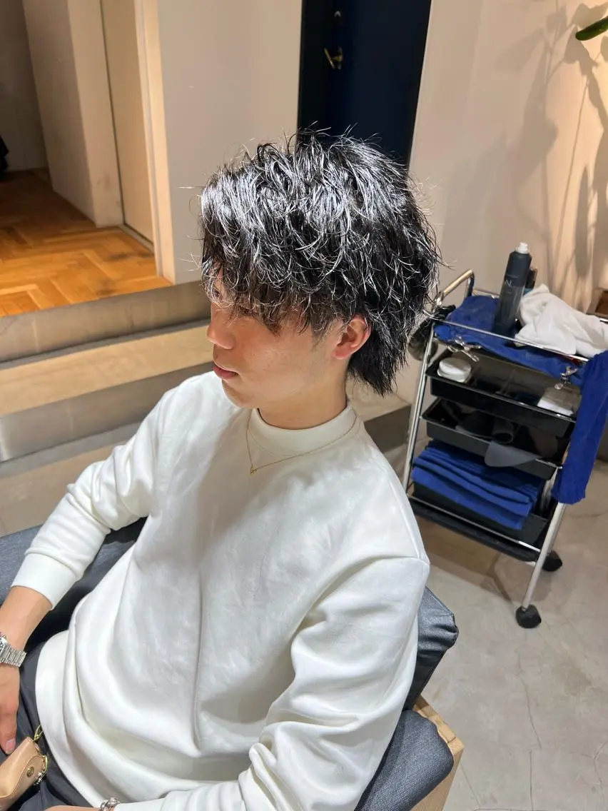 パーマ メンズ カット パーマ トリートメント メンズ専門　井藤 雅也のヘアスタイル