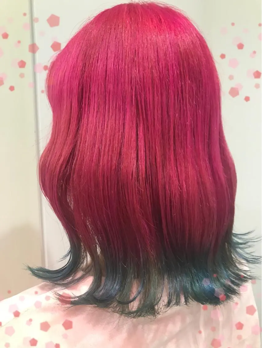 ミディアム カラー デザインカラー トリートメント 新宿駅近♡個室 ♡関口三都季🌜のヘアスタイル