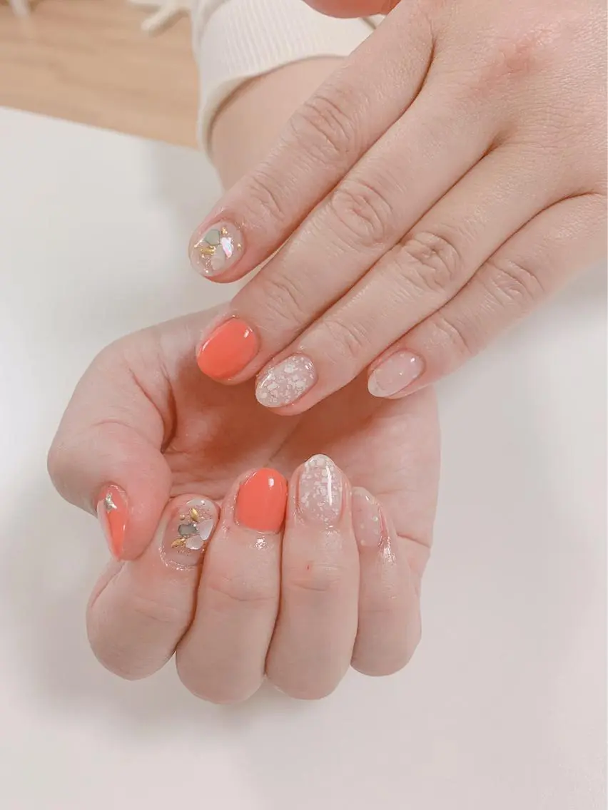 ネイル アートネイル 長さ出し フットネイル グリーン ニュアンスネイル Lily Roseスタッフ一同のマツエク・マツパデザイン