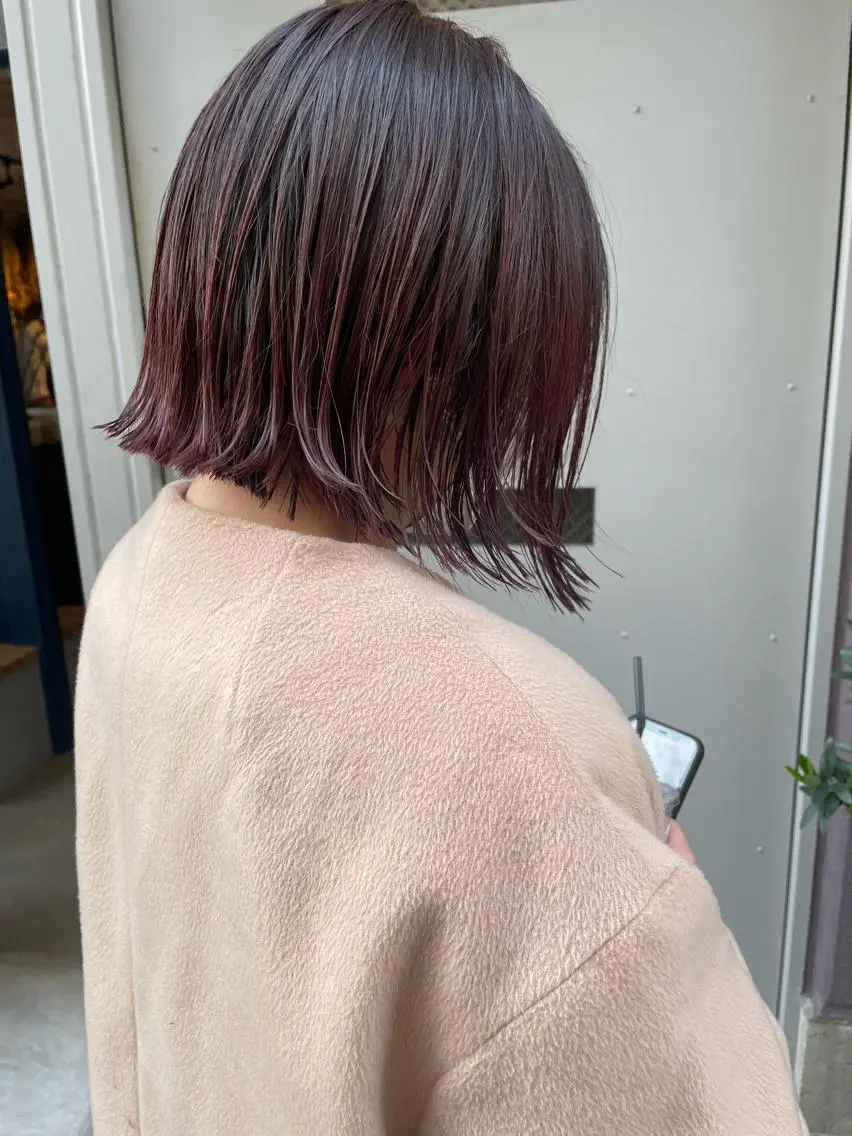 ショート カラー やまさきえりこ ニュアンスパーマのヘアスタイル
