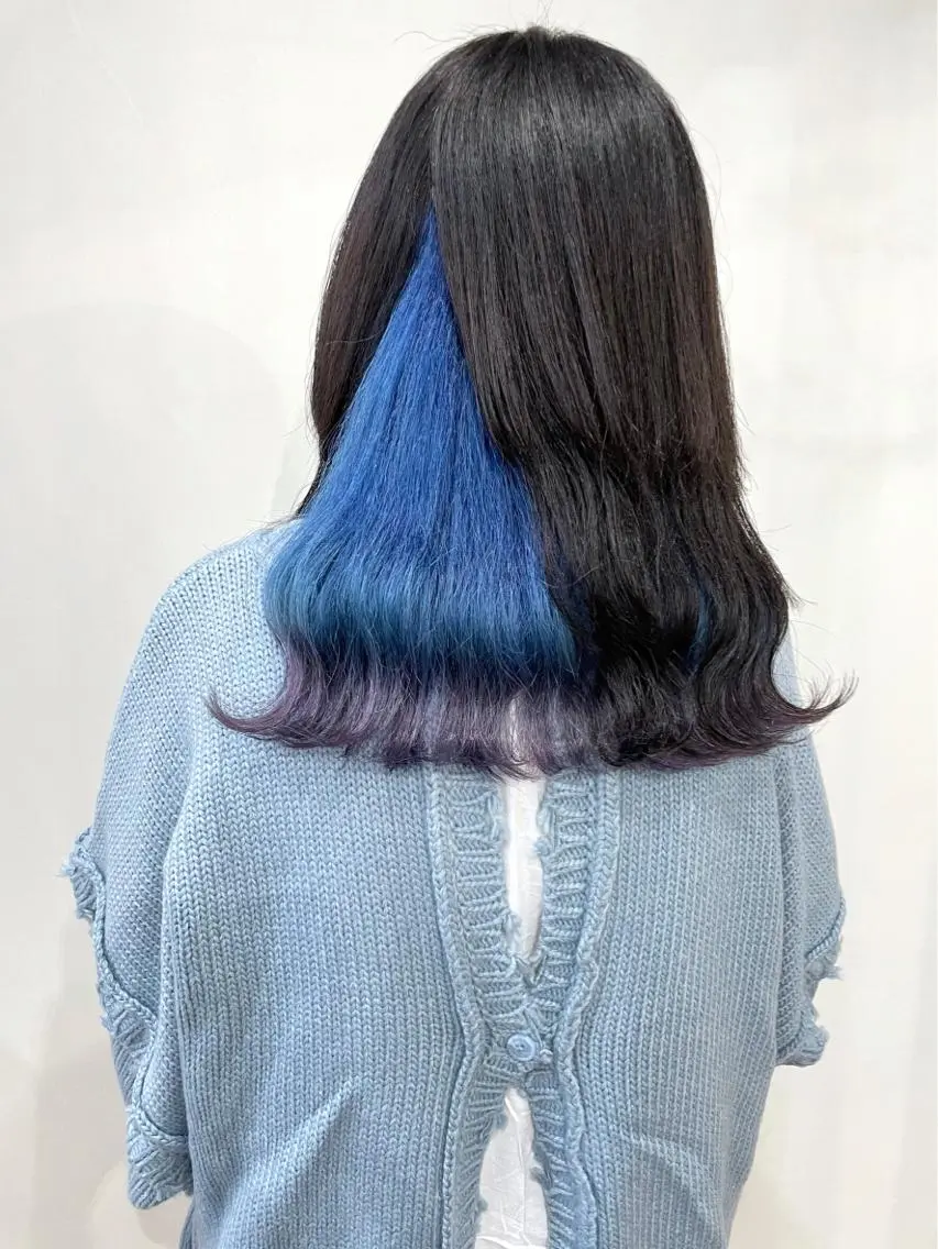 カラー white.梅田 デザインカラー🦄のヘアスタイル
