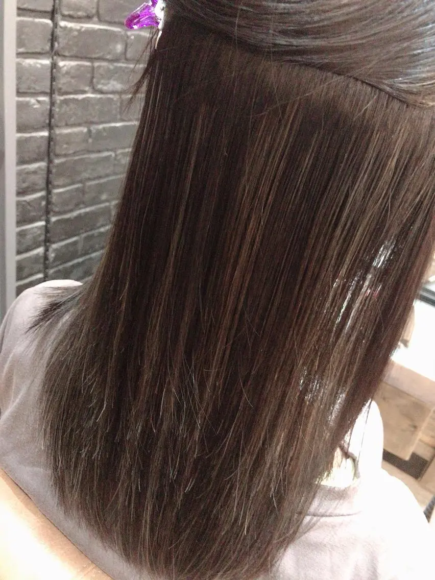 ロング カラー ハイライトカラー ハイライト ヘアカラー トリートメント 特殊カラー特化 ✂️SHIAN フジのヘアスタイル