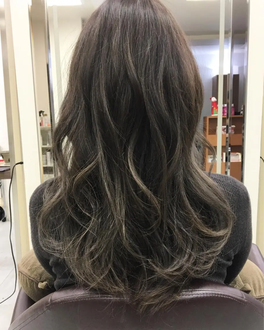 ロング タナカ タクヤのヘアスタイル