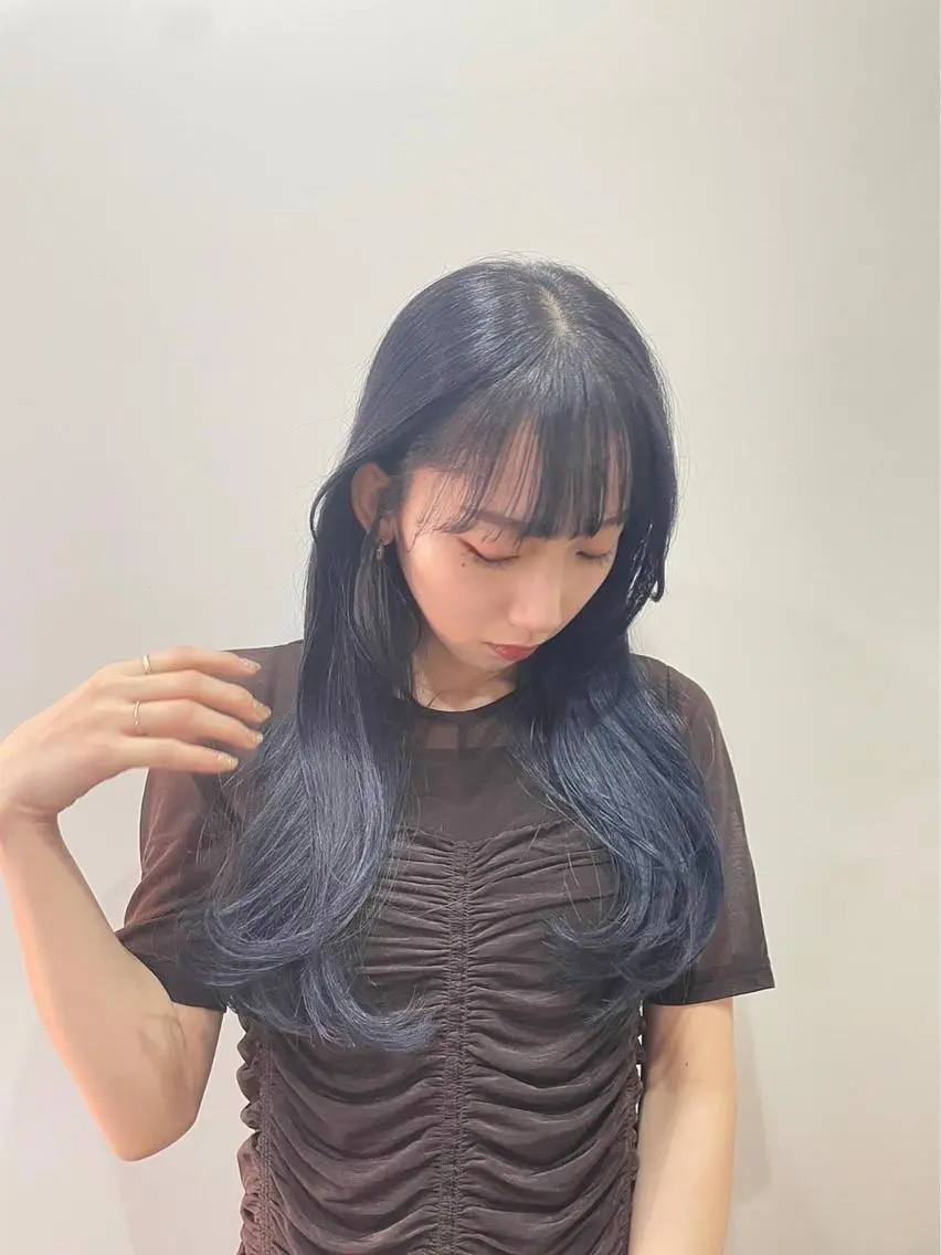 ロング カラー ら んのヘアスタイル