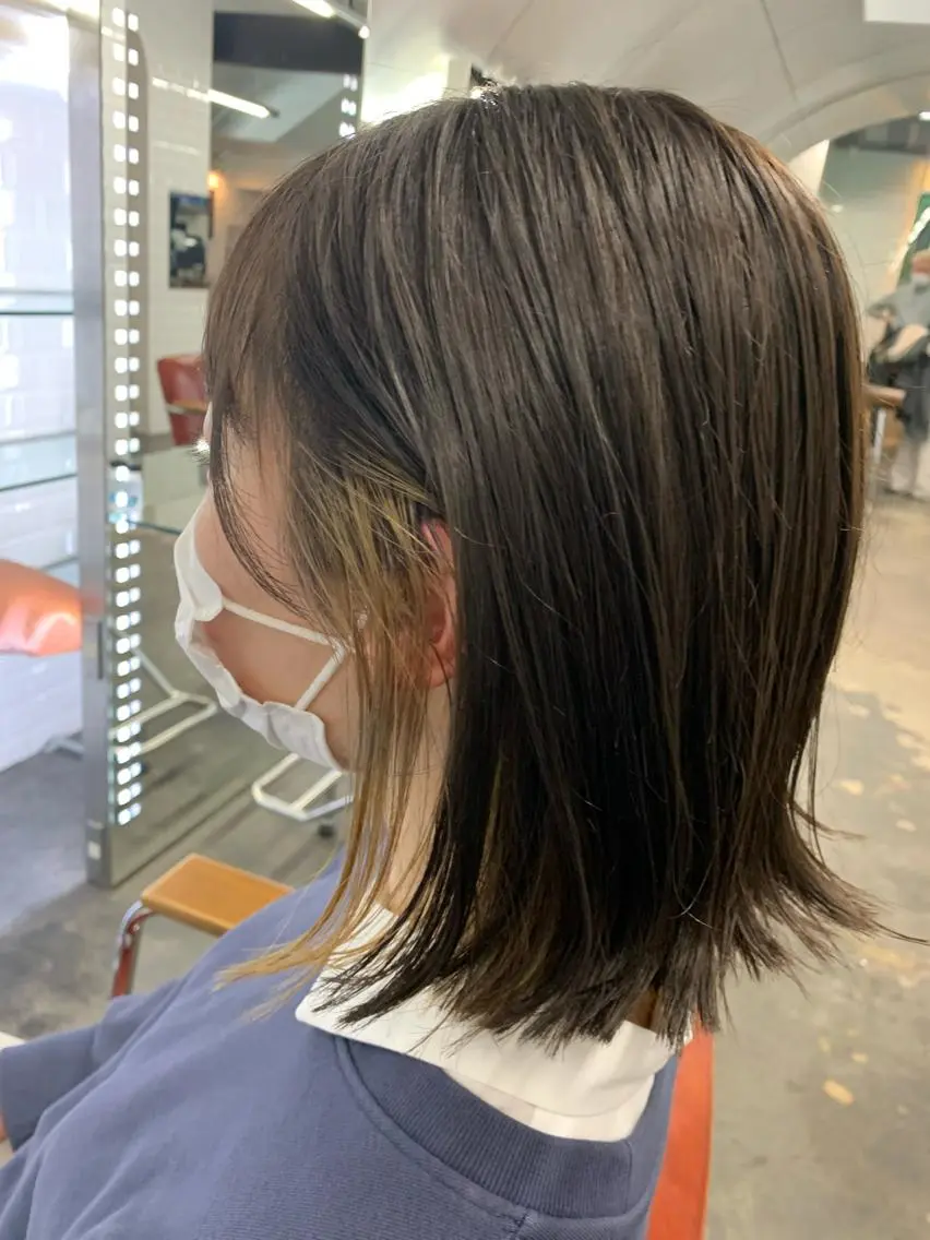 ミディアム カラー appiis 柳田葵　横浜のヘアスタイル