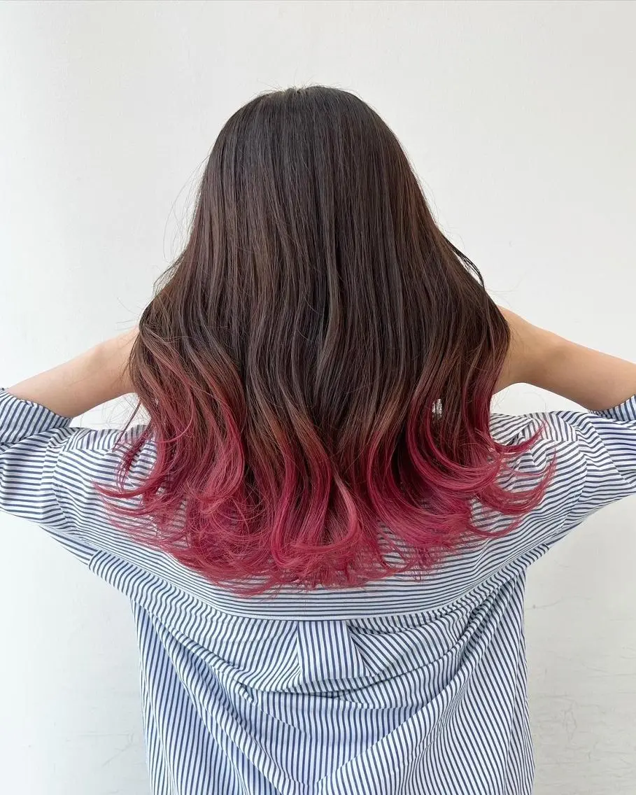 セミロング ヘアカラー トリートメント 【公式】amble luxe池袋東口🩷のヘアスタイル