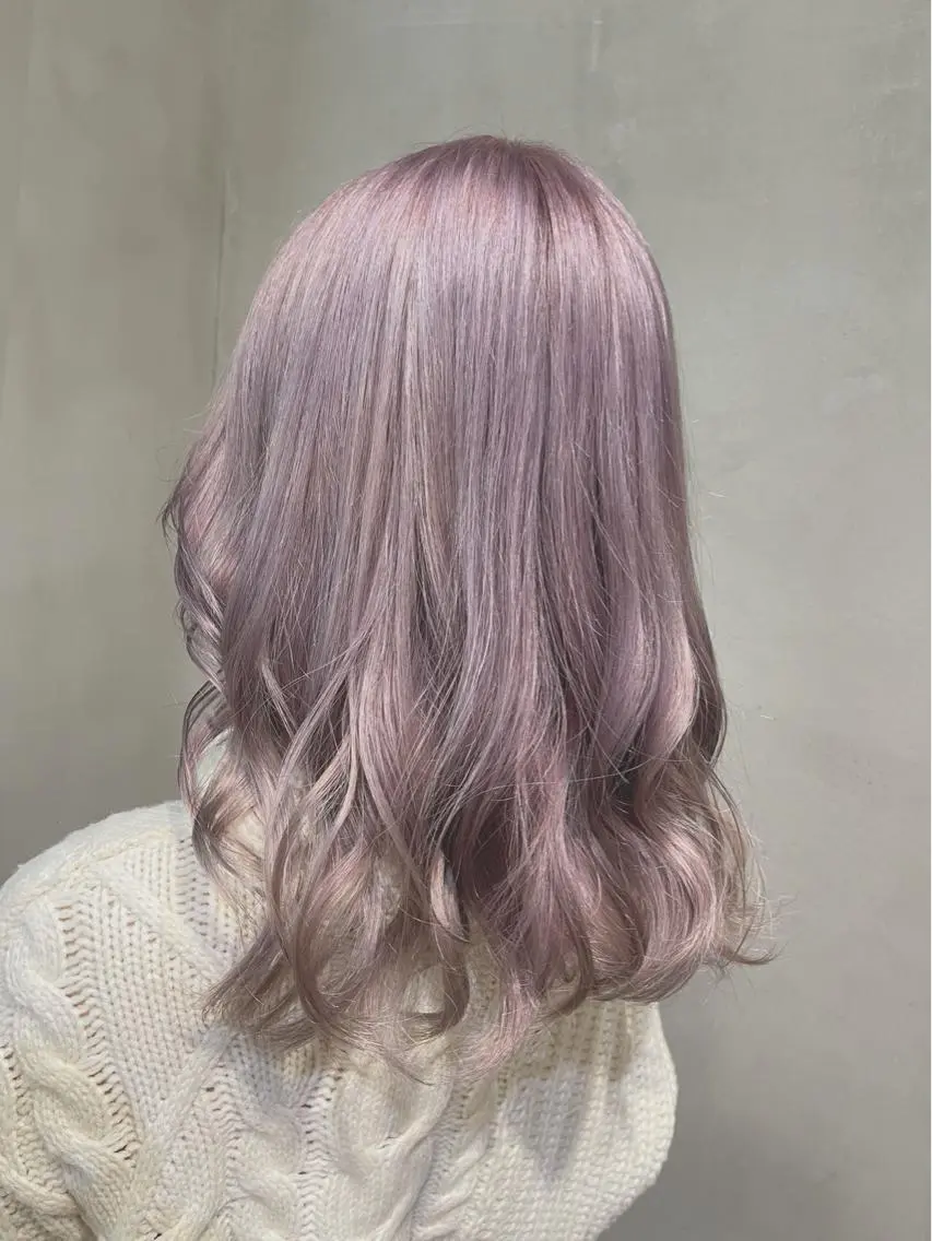 ミディアム カラー ヘアアレンジ TOKI /透明感/原宿のヘアスタイル
