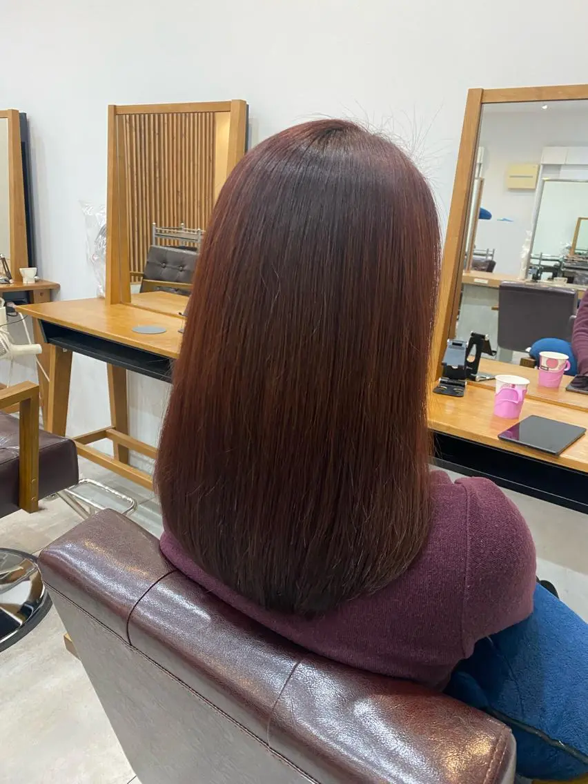 ミディアム カット ヘアカラー トリートメント mio/⭐︎ ブリーチ指名No.1のヘアスタイル