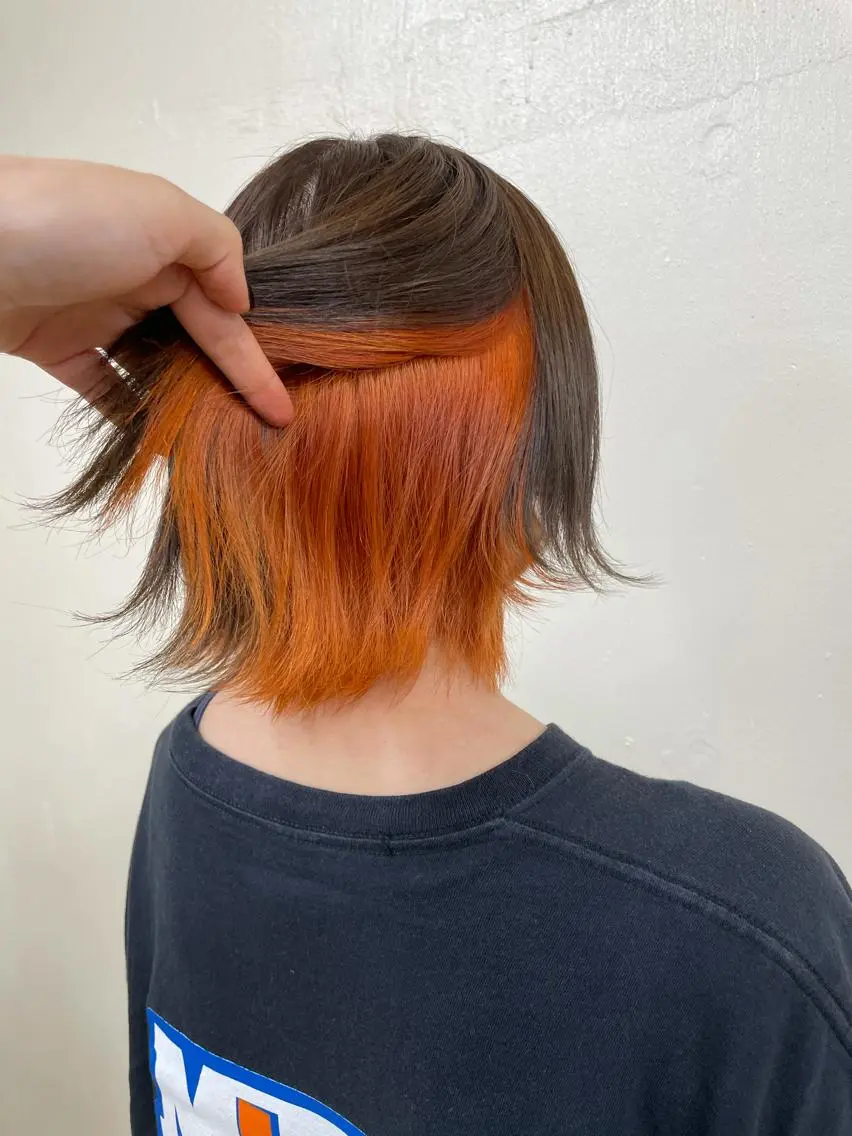 ショート カラー ヘアアレンジ 🤍韓国ヘア特化 🤍力丸🤍のヘアスタイル