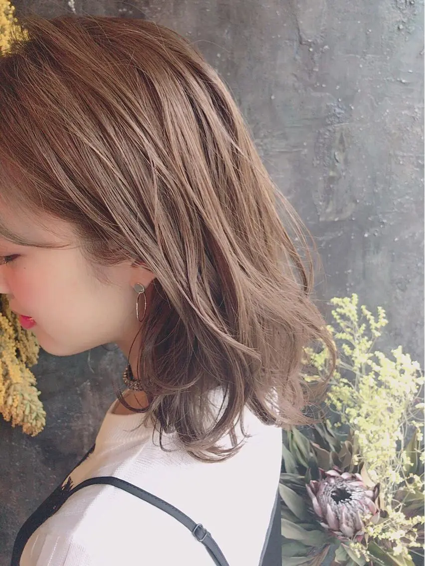 ミディアム カラー カット ヘアカラー トリートメント 💛カラー大人気💛 c i a t eのヘアスタイル