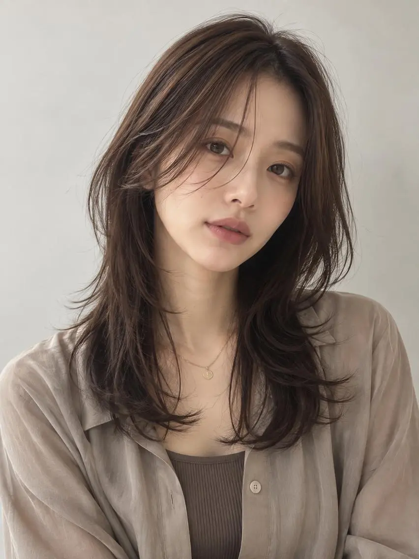 ロング カラー ブリーチ ケアブリーチ 透明感カラー ダブルカラー イヤリングカラー カット ヘアカラー トリートメント ヘッドスパ "オトナ髪”/ LAKA TOCCAのヘアスタイル