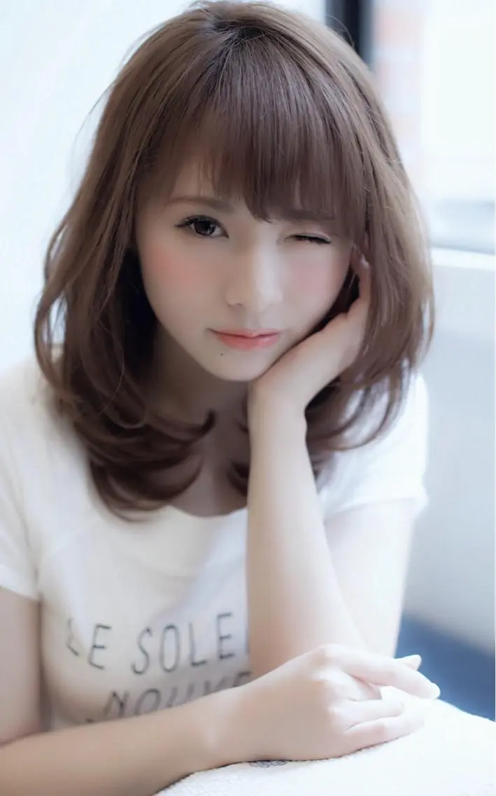 セミロング ボブ 似合わせカット 小顔カット カット ヘアカラー トリートメント バレイヤージュ 藤沢 ハイライト竹内ケンゴのヘアスタイル