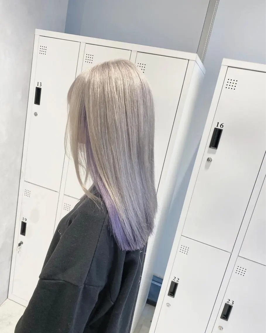 ロング カット ヘアカラー トリートメント 🌈モテ色 村上のぶきのヘアスタイル