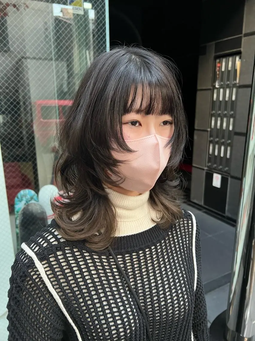 ミディアム 吉ヶ別符 亮祐のヘアスタイル