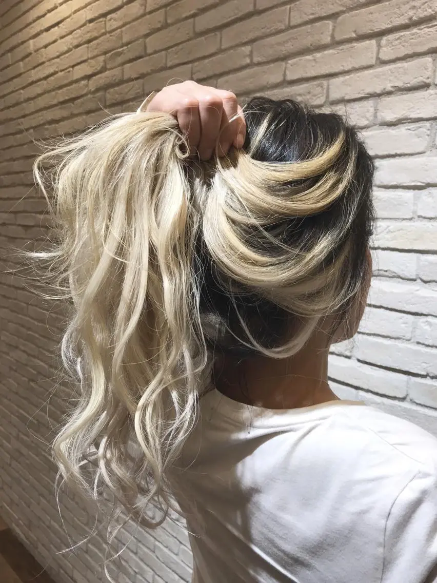 ロング カラー シールエクステ⭐️ オオミタクヤのヘアスタイル