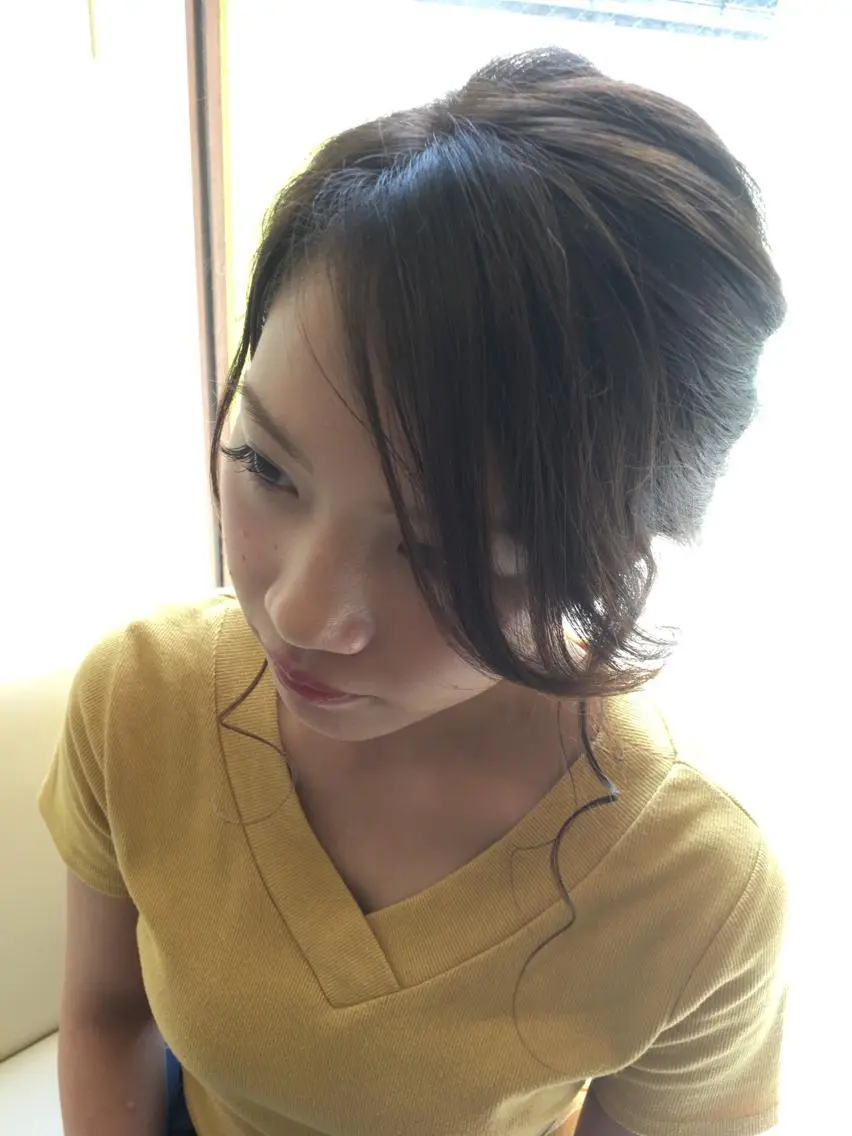 ミディアム カラー ヘアアレンジ mai /Lita中央橋のヘアスタイル