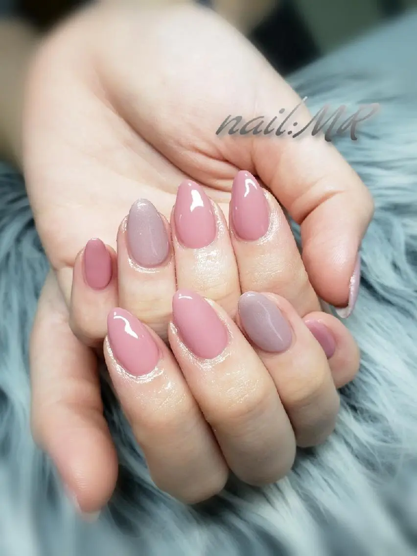 ネイル ワンカラーネイル ピンク ピンクベージュ Nail salon Coco【溝の口駅】のネイルデザイン