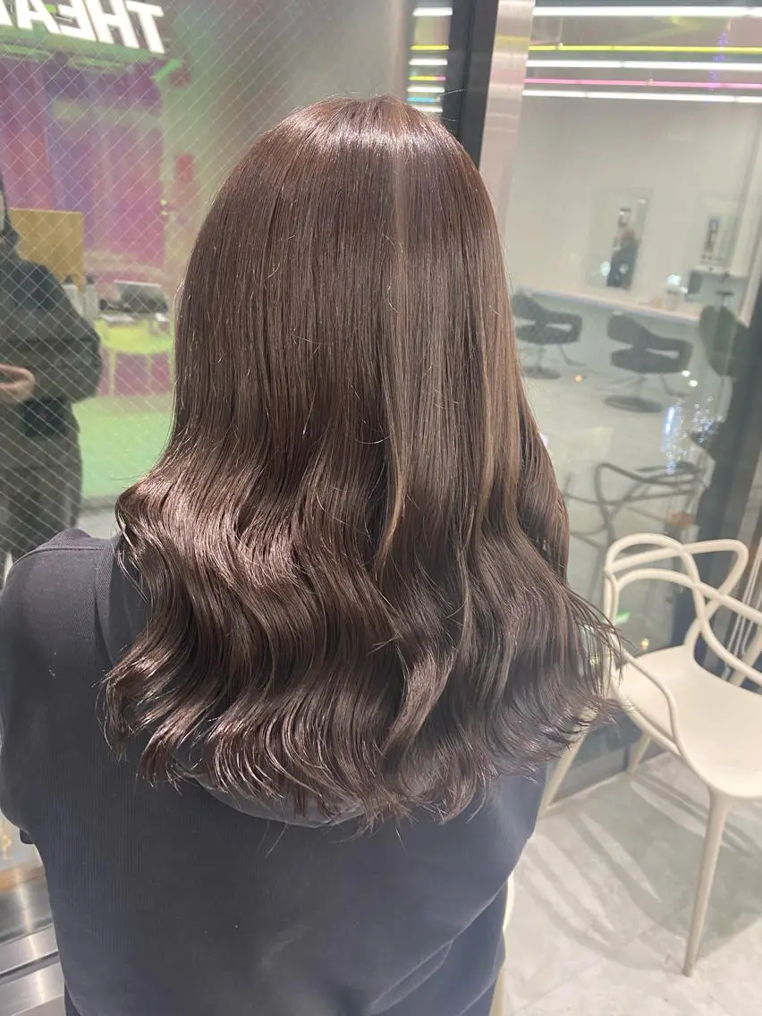 ミディアム カラー ヘアアレンジ 髪質改善 ヘアカラー トリートメント ブリーチなしの達人 🌈KAITOのヘアスタイル