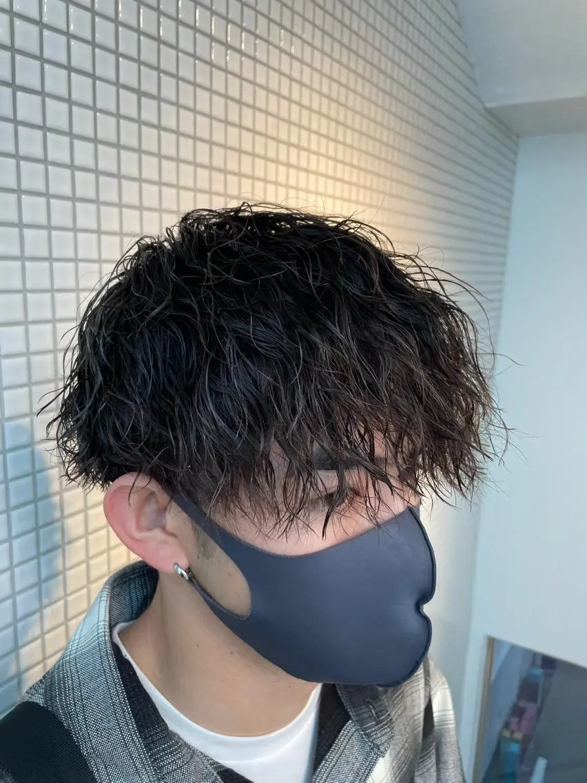 ショート カラー パーマ メンズ メンズパーマ 🔥メンズカラー🔥 セヤシュウヘイのヘアスタイル