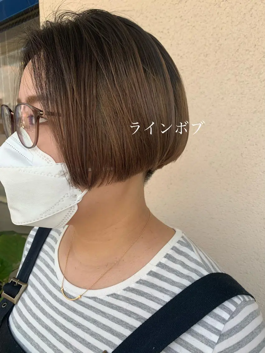 ショート カラー バレイヤージュ グラデーションカラー ボブ レイヤーカット 中垣 南のヘアスタイル