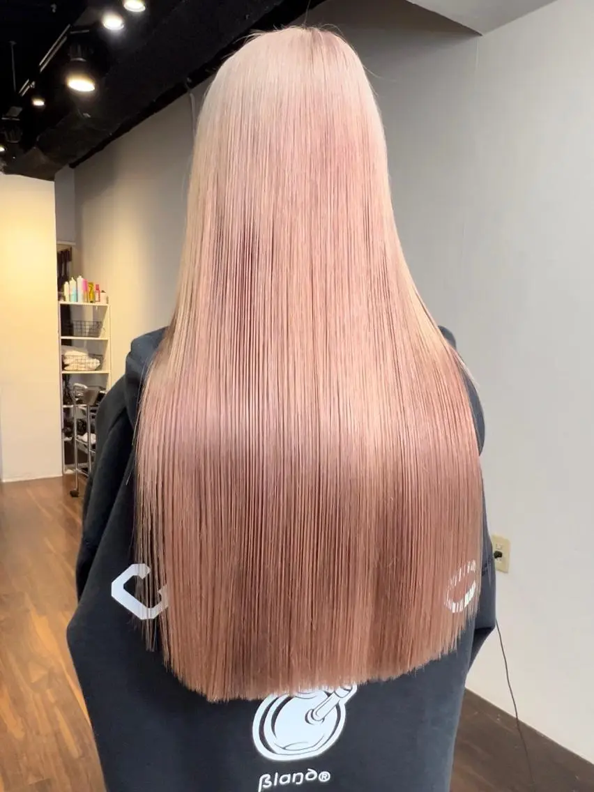 ロング カラー ブリーチ ケアブリーチ ダブルカラー ハイトーンカラー イルミナカラー ヘアカラー トリートメント ヘアセット 🧡色落ちまで2度 楽しめる🧡ヨシキのヘアスタイル