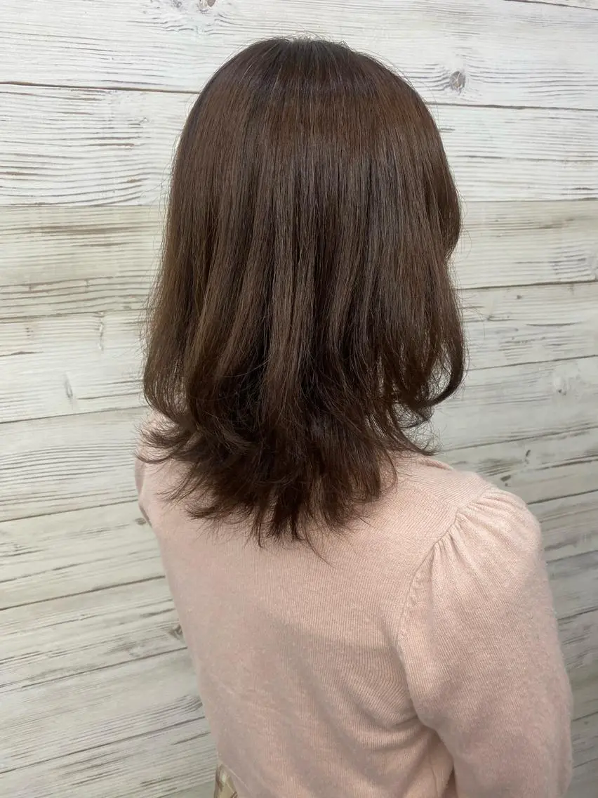 ミディアム カラー ヘアアレンジ ショートボブ 編み込みエクステ シールエクステ ミディアムパーマ バレイヤージュ FAAM Tsuneのヘアスタイル