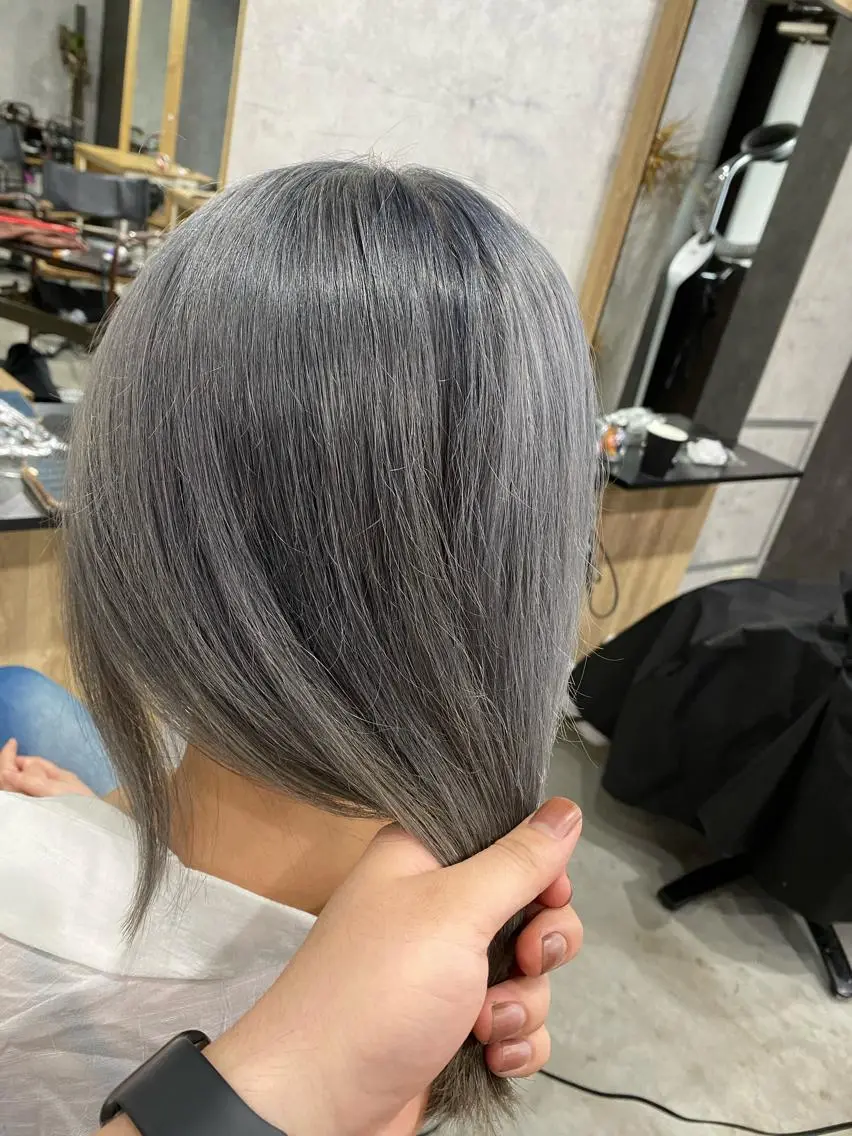 ミディアム カラー 髪質改善/レイヤー カット手塚奨のヘアスタイル