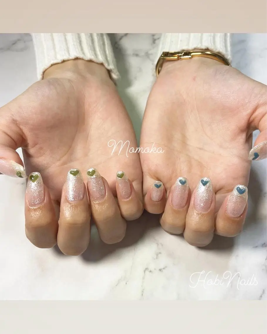 ネイル ハート Momo nailsalonのネイルデザイン