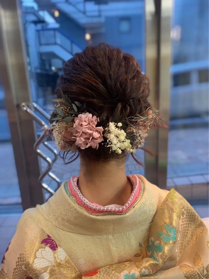 ヘアアレンジ 成人式 THE BALM🤎 【副店長】沖田のマツエク・マツパデザイン