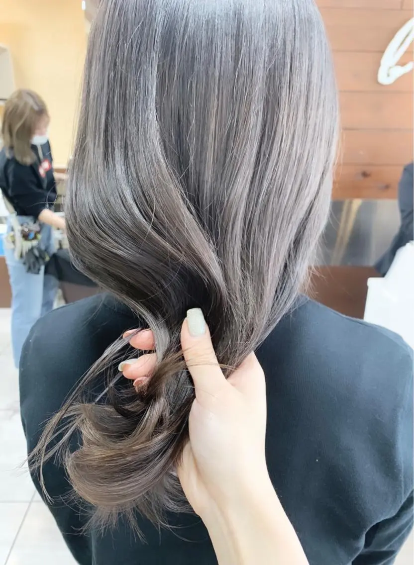 ミディアム ヘアカラー レイヤー/艶髪カラー 森本くるみのヘアスタイル