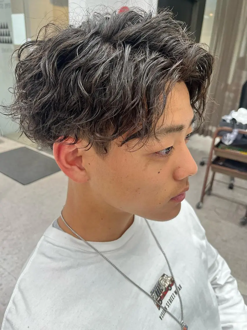 パーマ メンズ 🍐シャドウパーマ メンズ特化/守岡🍐のヘアスタイル