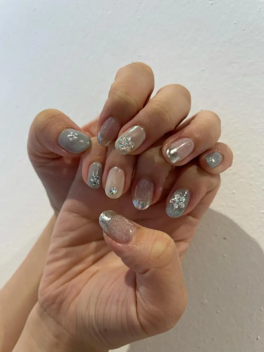 ネイル アートネイル 持ち込み 夏ネイル ハンドネイル MIUNail YUMIのネイルデザイン