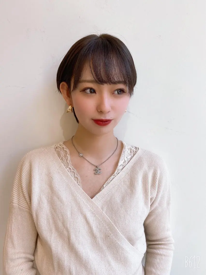 ショート 美髪矯正透明感カラー 江川 和輝のヘアスタイル