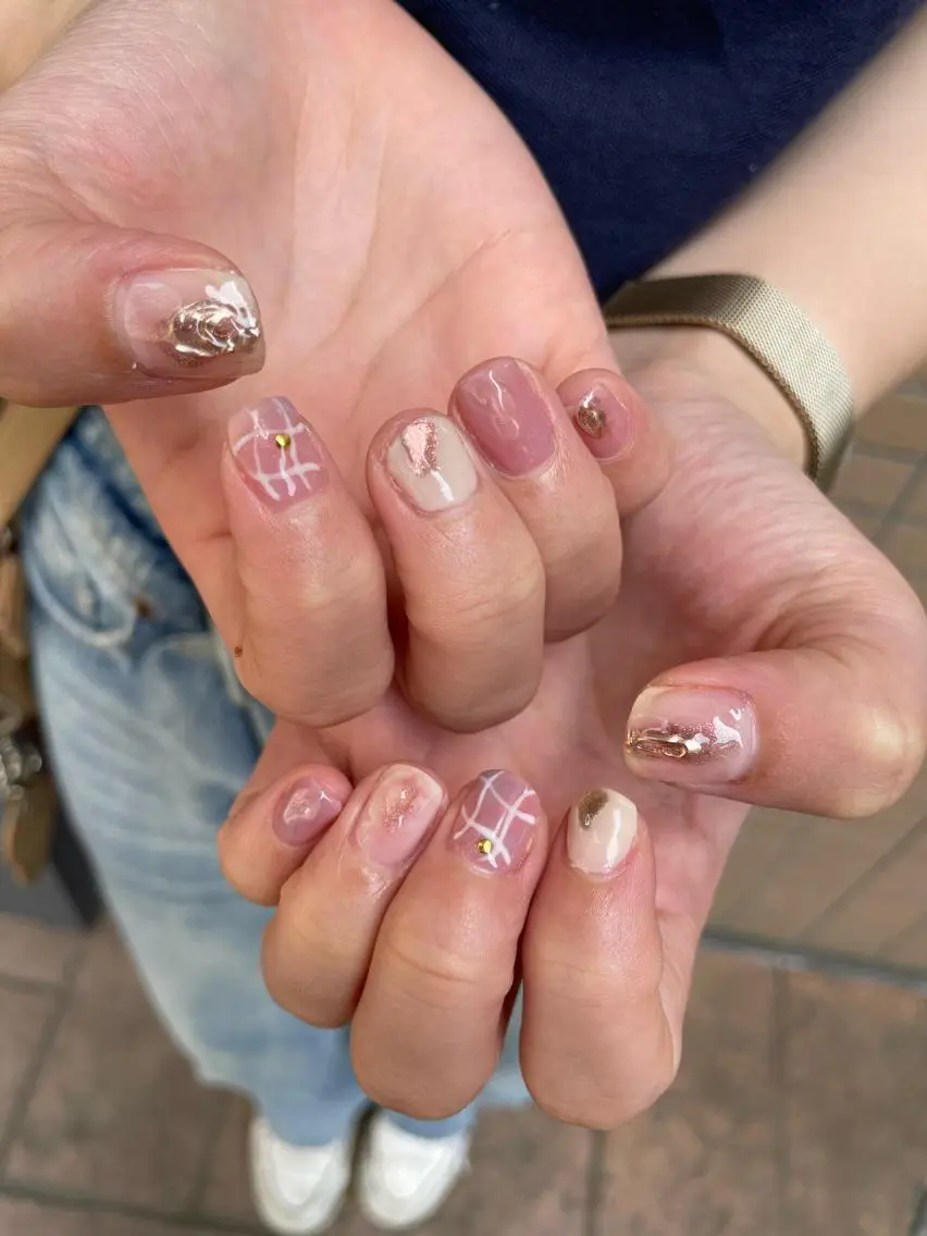 ネイル 持ち込み ニュアンスネイル ROCCO nailのネイルデザイン