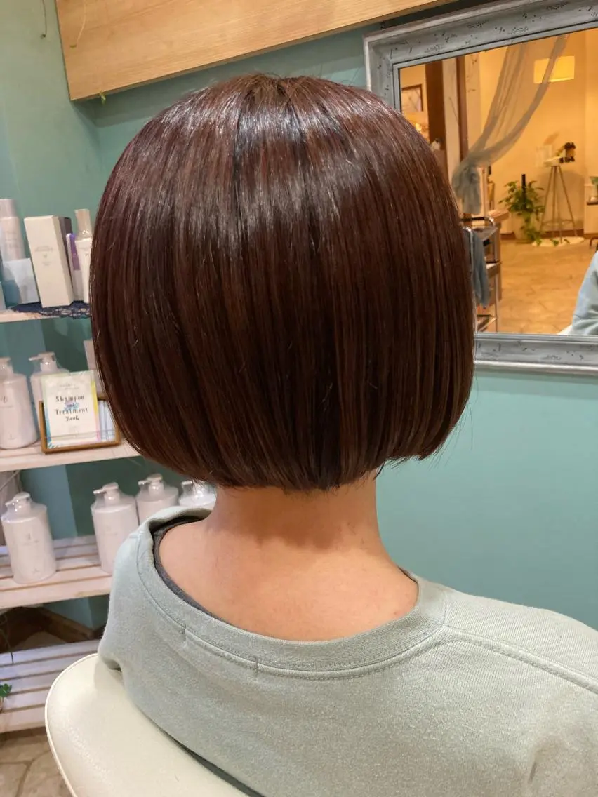 ショート カラー 谷川 穂のヘアスタイル