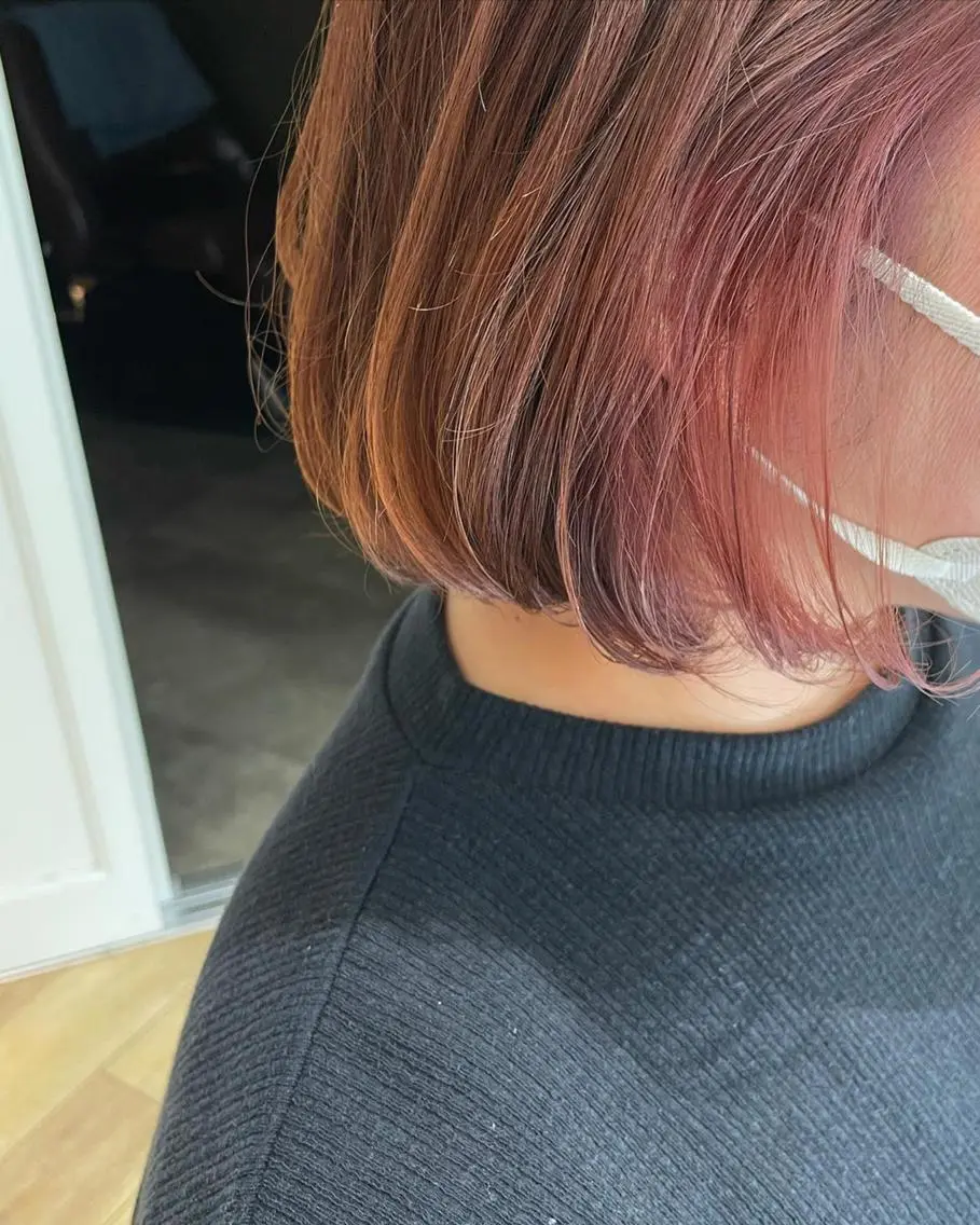 ミディアム カラー パーマ ヘアアレンジ メンズ キッズ ネイル マツエク・マツパ メンズインナーカラー インナーカラー ラベンダーカラー ラベンダーピンク ピンクカラー 🫧垢抜けヘア🫧 SHIORIのヘアスタイル