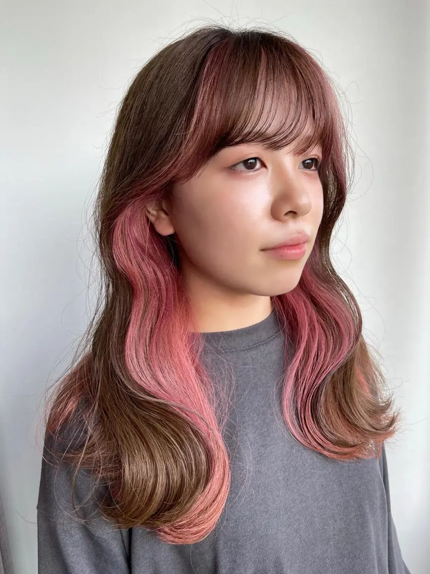 セミロング 学生 レイヤーカット メンズケアブリーチ 特化🔥村田のヘアスタイル