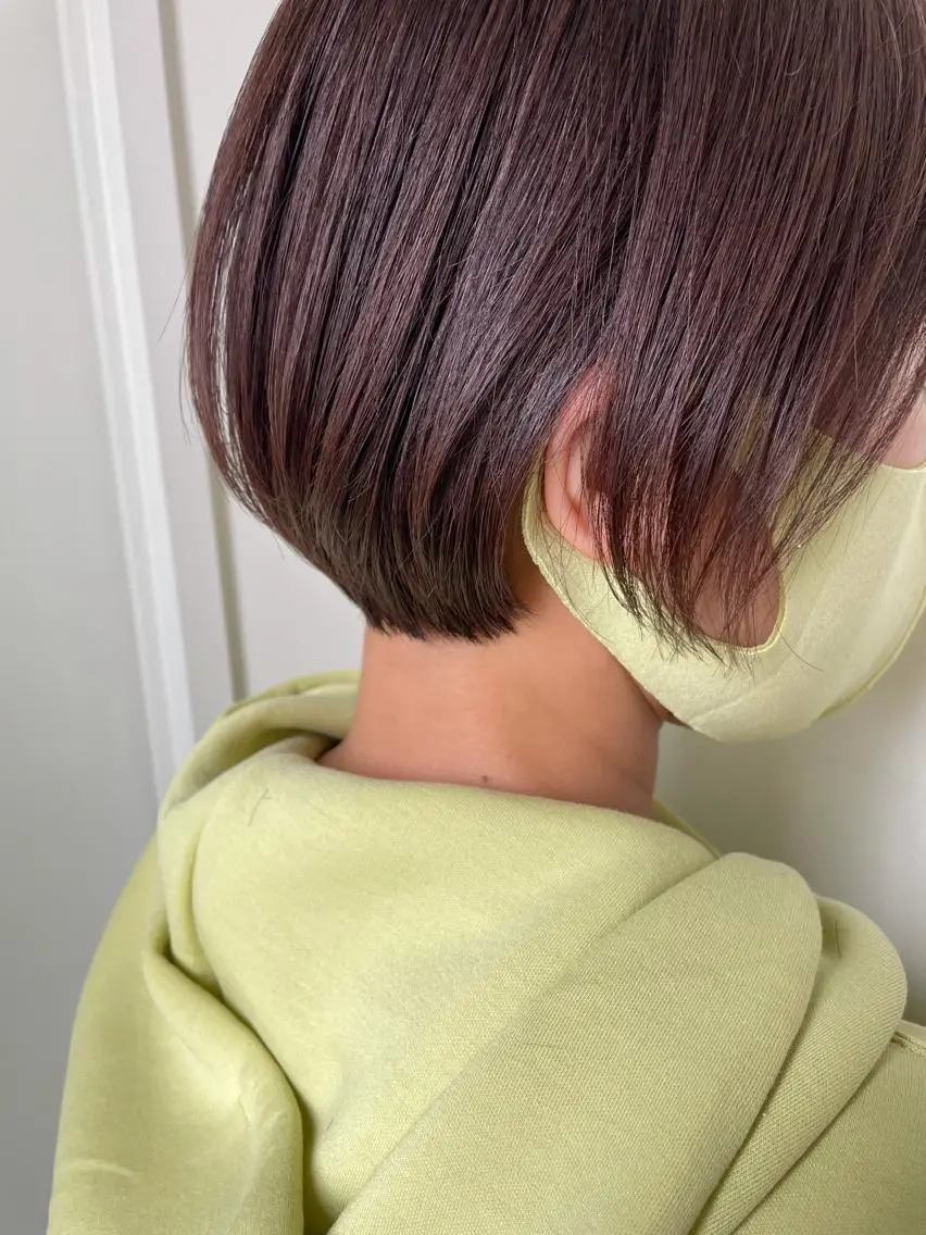ショート カラー アッシュ ハイライトカラー ハイトーンカラー イルミナカラー インナーカラー カット ヘアカラー トリートメント 江上拓郎/ショート /酸性ストレートのヘアスタイル