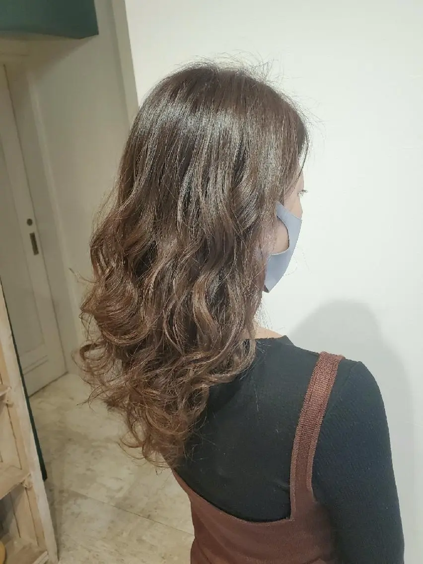 ロング カラー ヘアアレンジ アッシュ 透明感カラー ラベンダーカラー ラベンダーアッシュ 北九州美容室 🕊️わかな✂︎のヘアスタイル