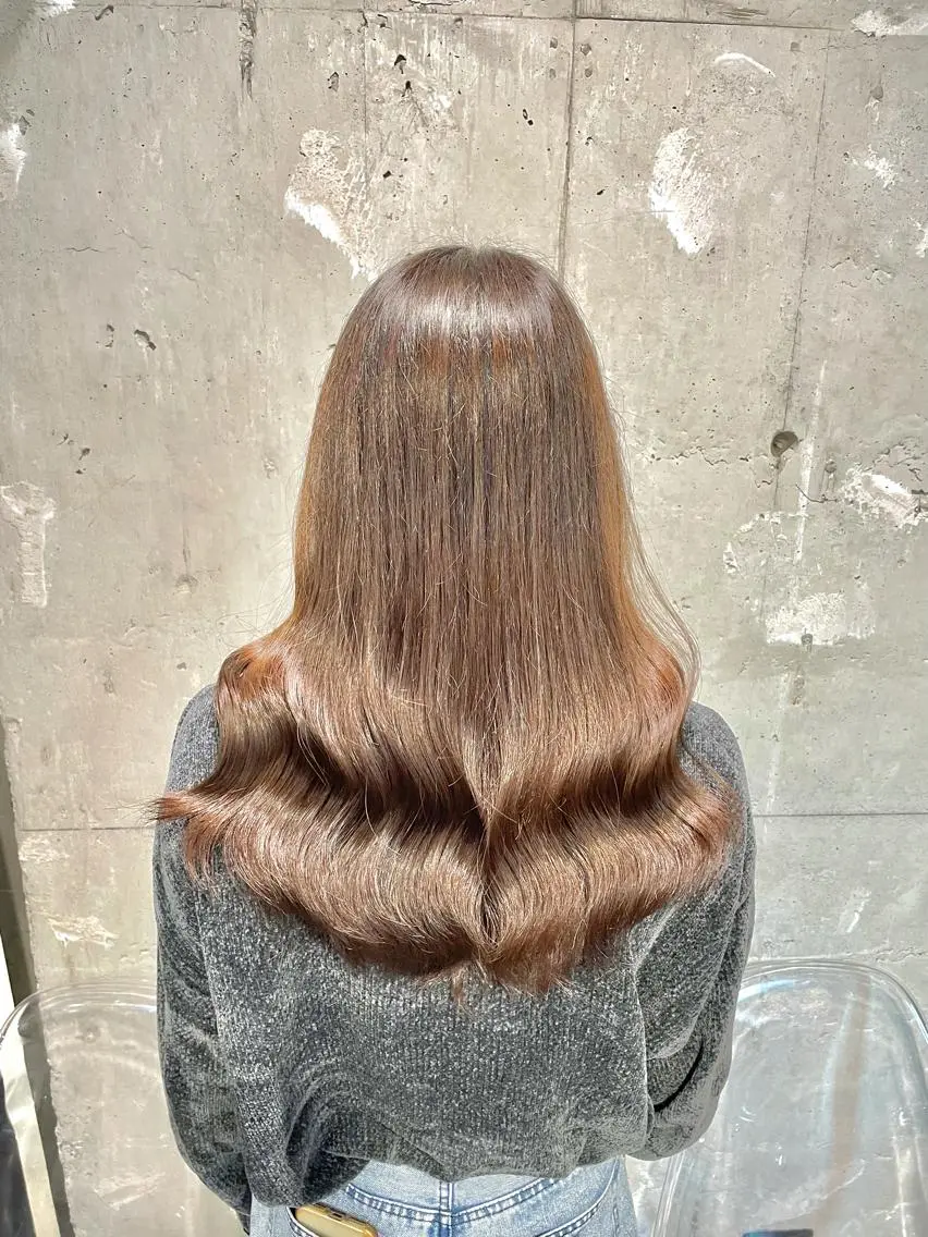 ロング カラー ヘアカラー ヘッドスパ ヘアセット ベージュカラー💖 やすひろのヘアスタイル