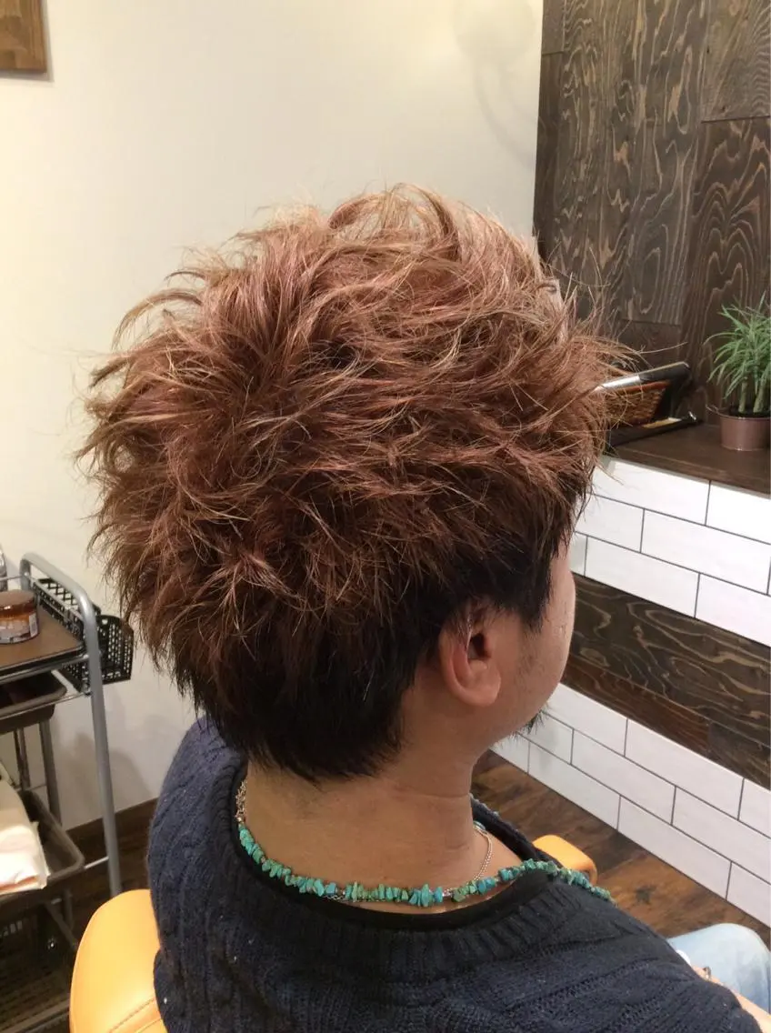 ショート カラー メンズ/barber /森 智樹のヘアスタイル